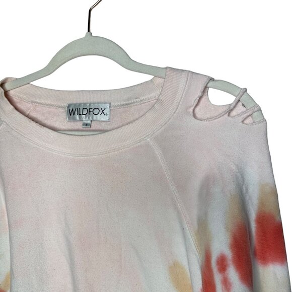 Wildfox Pink and Orange Tie-Dye Sweatshirt - Picture 3 of 10